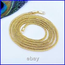 GENUINE 22K Yellow Gold Franco Chain Necklace 18 Thickness 2.25mm Hallmark 916
