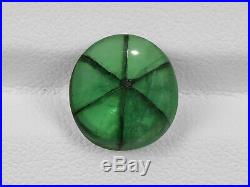 GIA Certified COLOMBIA Trapiche Emerald 3.69 Cts Natural Lively Intense Green
