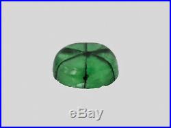 GIA Certified COLOMBIA Trapiche Emerald 3.69 Cts Natural Lively Intense Green