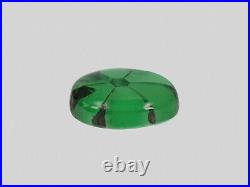 GIA Certified COLOMBIA Trapiche Emerald 7.09 Cts Natural Deep Green Oval