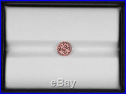 GIA Certified MADAGASCAR Padparadscha Sapphire 1.14 Cts Natural Untreated Round