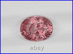 GIA Certified MADAGASCAR Padparadscha Sapphire 1.35 Cts Natural Untreated Oval