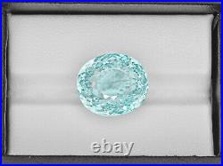 GIA Certified MOZAMBIQUE Paraiba Tourmaline 15.79 Cts Natural Untreated Oval