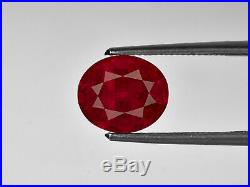 GIA GRS Certified AFGHANISTAN Ruby 5.05 Cts Natural Untreated Oval