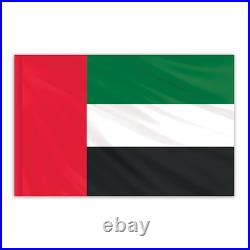 GLOBAL FLAGS UNLIMITED 203190 United Arab Emirates Indoor Nylon Flag 5'x8