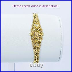 GOLDSHINE 22K Solid Gold Bracelet Girl 5-5.75 Genuine Hallmark 916 Handcrafted