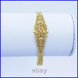 GOLDSHINE 22K Solid Gold Bracelet Girl 5-5.75 Genuine Hallmark 916 Handcrafted