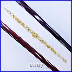 GOLDSHINE 22K Solid Gold Bracelet Girl 5-6 Genuine Hallmarked 916 Handcrafted