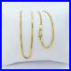 GOLDSHINE 22K Solid Gold Chain Necklace Franco 24 Lobster Clasp Hallmarked 916