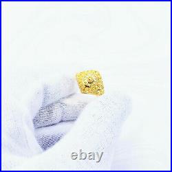 GOLDSHINE 22K Solid Gold RING US Size 7 Woman Genuine Hallmarked 916 Handcrafted