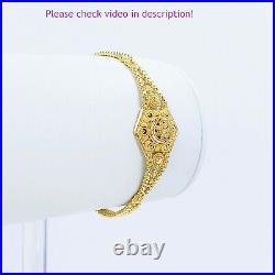 GOLDSHINE 22K Solid Gold Women Bracelet 5-6 Genuine Hallmarked 916 Handcrafted
