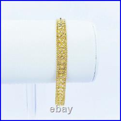GOLDSHINE 22K Solid Gold Women Bracelet 6.5-7.5 Genuine Hallmarked Handcrafted