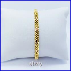 GOLDSHINE 22K Solid Gold Women Bracelet 6.75-7.25 Hallmarked 916 22KT GORGEOUS