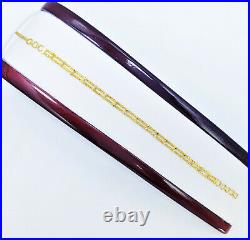 GOLDSHINE 22K Solid Gold Women Bracelet 6.75-7.5 Hallmark 916 22KT Handcrafted