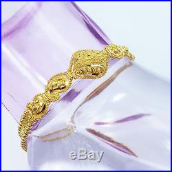 GOLDSHINE 22K Solid Yellow Gold Women Bracelet 6.25-7 Adjustable Hallmark 916