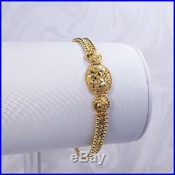GOLDSHINE 22K Solid Yellow Gold Women Bracelet 6.25-7 Genuine & Hallmarked 916