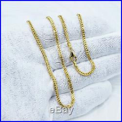 GOLDSHINE Chain Necklace GENUINE 22K Solid Yellow Gold 23.5 Franco Hallmarked