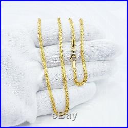 Genuine 22K Gold Chain Necklace 24.25 Hallmarked 916 Lobster Clasp 2.5mm UNIQUE