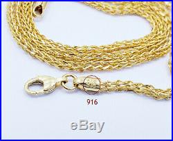 Genuine 22K Gold Chain Necklace 24.25 Hallmarked 916 Lobster Clasp 2.5mm UNIQUE