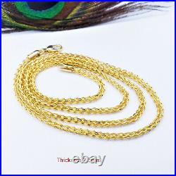 Genuine 22K Gold Chain Necklace 24 Hallmark 916 Lobster Claw Clasp 2.5mm UNIQUE
