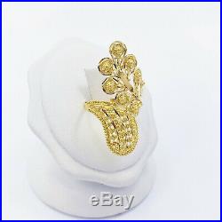 Genuine 22K Solid Gold RING Size US 7.75 Women Hallmark 916 Unique Craftsmanship
