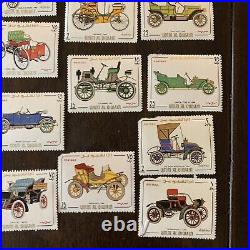 Huge Lot Of Umm Al Quwain Antique Vehicles Cars Transportation Unused Stamps