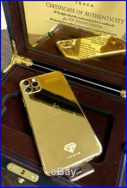 IPhone 11 Pro Max 256GB, Single Sim / 24kt Gold Luxury Edition
