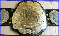 IWGP Heavyweight Championship Leather Belt Adult Size Dual Gold Plated