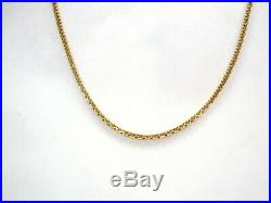 L@@K Fabulous Solid 22K Yellow Gold Fancy links Chain Necklace 26.75 long women
