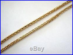 L@@K Fabulous Solid 22K Yellow Gold Fancy links Chain Necklace 26.75 long women