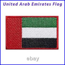 Lots of 100 United Arab Emirates Flag Embroidered Patch UAE Patches Sew-On 3