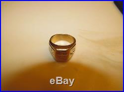 Men's 18K 17 grams SOLID YELLOW GOLD signet Ring size 12