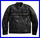 Men’s Biker Distressed Black Harley Davidson Motorcycle Real Cow Leather Jacket