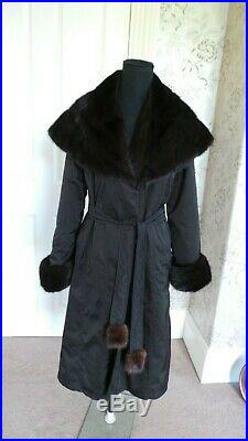 Mink Jacket Coat Real Fur Sheared Mink Lining RRP£850