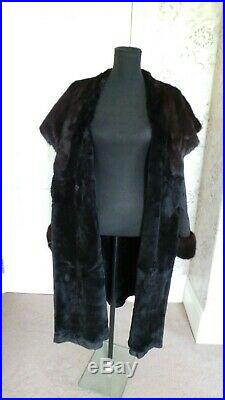 Mink Jacket Coat Real Fur Sheared Mink Lining RRP£850