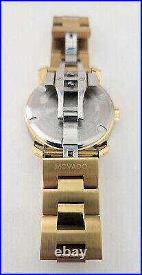 Movado Bold Black Dial Gold Tone Men's Watch Model UAE 6052M