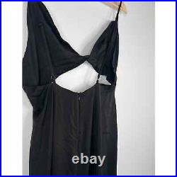 NBD Charlise Women's Adjustable Straps Slit Gown Women's Black Size Large NWT
