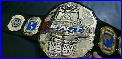 NEW TNA IMPACT WORLD CHAMPIONSHIP CHROME LEATHER Replica BELT