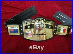 NWA World Heavyweight Championship Wrestling Belt Adult Size 2mm/4mm plates
