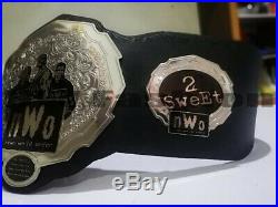 NWO New World Order Wrestling Championship Adult Size Belt 2mm Plates