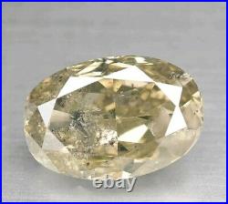 Natural Champagne light Brown Diamond 1.29ct Oval Fancy Untreated 5400$ 1/2off