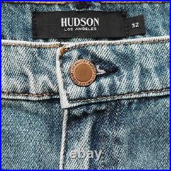 New HUDSON Jeans Women's 32 Blue Overshadow JESSI Ripped Relaxed Boyfriend nwt