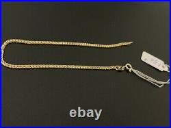 New Real 18K Saudi Gold Chain Bracelet Size 7