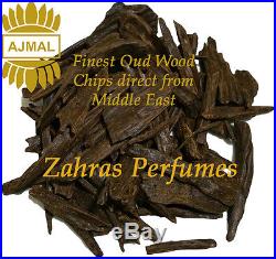 Oud Sticks/Chips Ajmal for Burning Incense bakhoor oudh agarwood Tree Fragrance