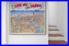 Pictorial Tourist Map of Dubai United Arab Emirates Decor Vintage Poster Print