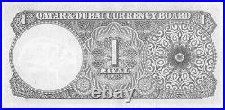 Qatar And Dubai 1 Riyal Nd(1960) Pick-1 Rare Xf