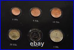 RARE VAE UNITED ARAB EMIRATES SET Dif Years 1998 1 5 10 25 50 Fils Dirham