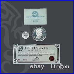 SHARJAH UAE SILVER 10 RIYALS 1970 Commemorative SIMON BOLIVAR ORIGINAL PACKAGE