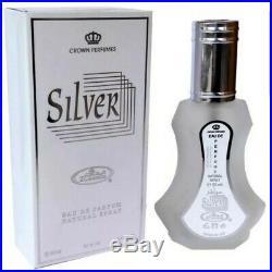 SILVER By AL REHAB Perfume Spray EDP Arabian Fragrance Oil 35ml -USA SELLER