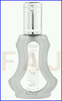 SILVER By AL REHAB Perfume Spray EDP Arabian Fragrance Oil 35ml -USA SELLER